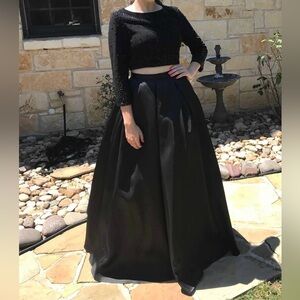 JVN by Jovani Black 2 piece formal.  Size 2